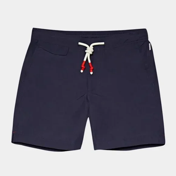 Orlebar Brown Men's Drawstring Standard Swim Shorts Size 32 Navy - Picture 2 of 7